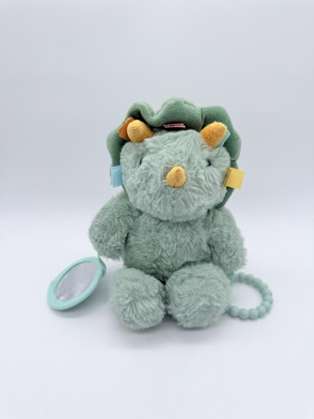 CLOUD ISLAND target Triceratops Dinosaur Plush Lovey Green Sensory Toys Teether